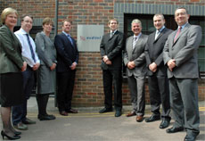 Left to right: Bridget Holmstrom, Nigel Hughes, Maria Leonard, Simon Gibson, Raymond Jowett, Lester Sharp, Marvin Angel and Mark Stephens.