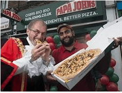 Mayor of Hillingdon, Councillor Allan Kauffman pictured (L) with Zahid Sadiq